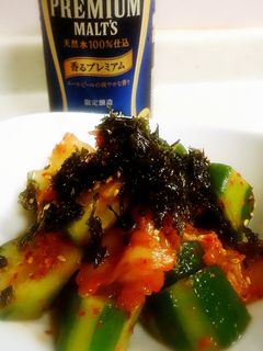 ビールのお供♡キムチキュウリ-レシピのメイン写真