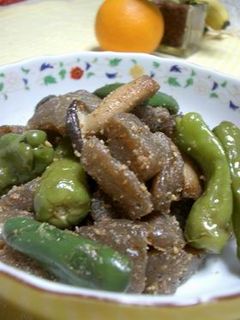 こんにゃく〓めんつゆ炒め煮ごま風味~-レシピのメイン写真