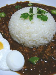 オクラとたまごの簡単ひきにくカレー-レシピのメイン写真