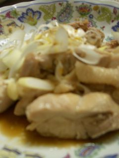 電子レンジで☆蒸し鶏♪中華風-レシピのメイン写真