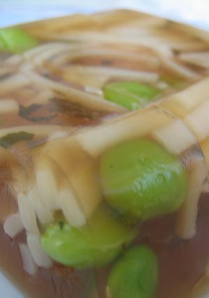 大葉にんにく醤油で寒天よせ-レシピのメイン写真