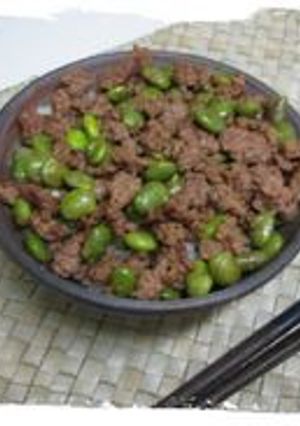 挽肉と枝豆のピリ辛丼-レシピのメイン写真