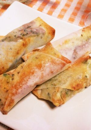 アボカド生ハムでヘルシー♡焼き春巻-レシピのメイン写真
