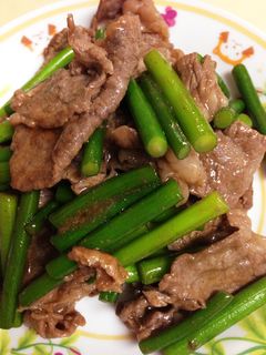 牛肉とニンニクの芽の炒めもの♪-レシピのメイン写真