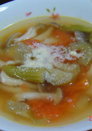 トマトとしめじのすっぱ☆スープ-レシピのメイン写真