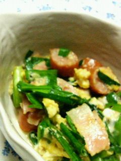 大葉にんにく醤油で☆ニラ卵炒め-レシピのメイン写真