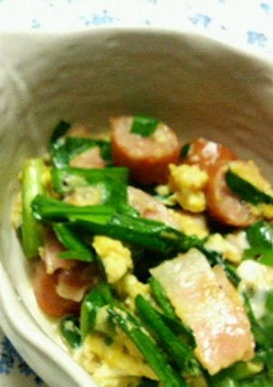 大葉にんにく醤油で☆ニラ卵炒め-レシピのメイン写真