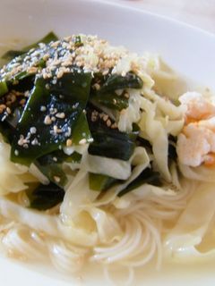 超おいしい☆塩ラーメンスープのそうめん-レシピのメイン写真