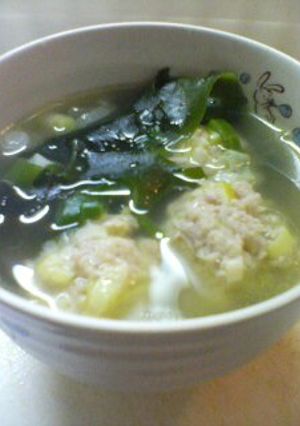 簡単！鶏団子のスープ-レシピのメイン写真