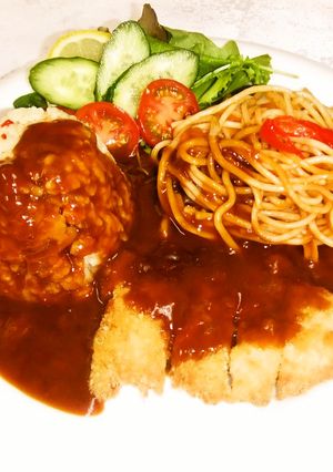 ワンプレートでトルコライス+.◡‿◡♪-レシピのメイン写真
