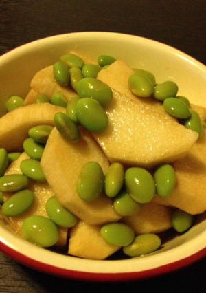 長芋と枝豆のにんにくポン酢漬け♪-レシピのメイン写真