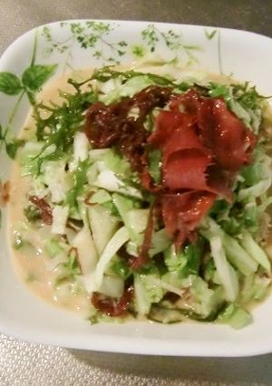 止らない！味ぽんマヨの海藻キャベツサラダ-レシピのメイン写真