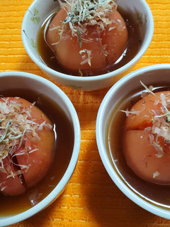 トマトのお浸し(めんつゆ)-レシピのメイン写真