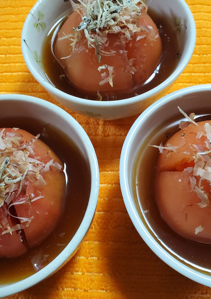 トマトのお浸し(めんつゆ)-レシピのメイン写真