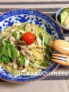 エリンギと舞茸のスープパスタ-レシピのメイン写真