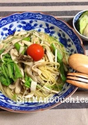 エリンギと舞茸のスープパスタ-レシピのメイン写真