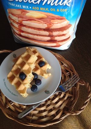 コストコパンケーキミックスでワッフル♪-レシピのメイン写真