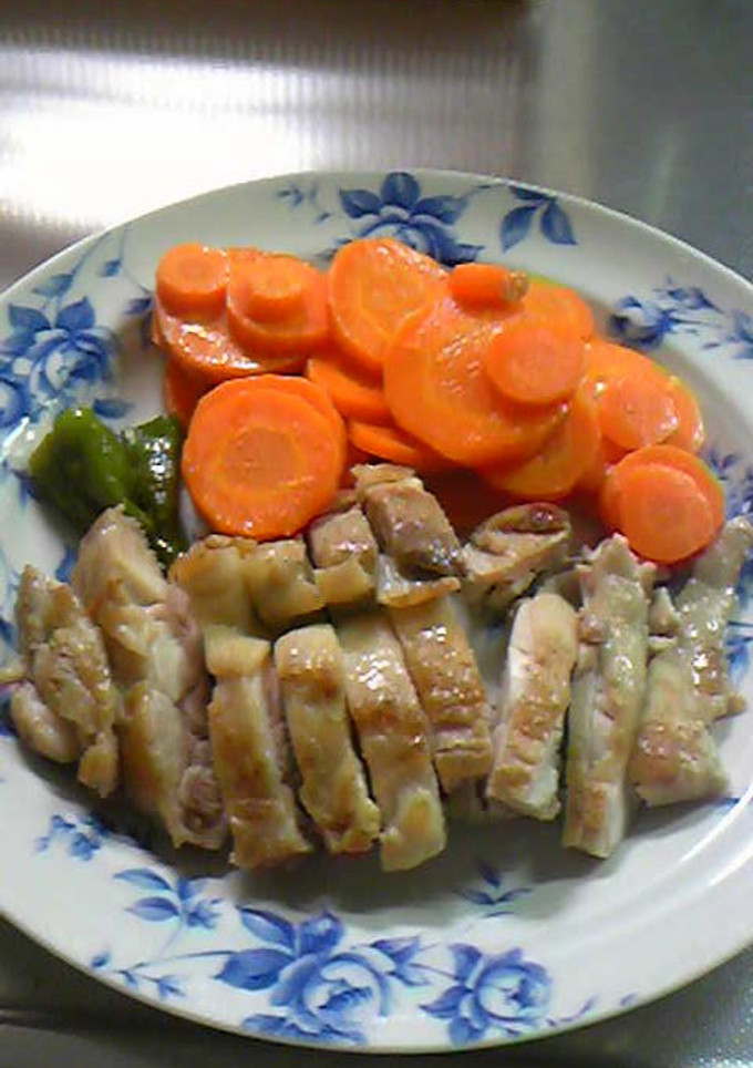 蒸し鶏肉と野菜-レシピのメイン写真
