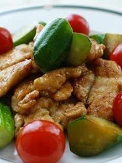 鶏肉と胡瓜のバター醤油炒め-レシピのメイン写真