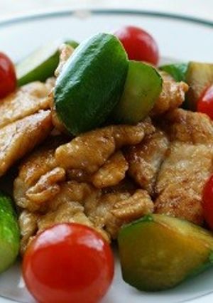 鶏肉と胡瓜のバター醤油炒め-レシピのメイン写真