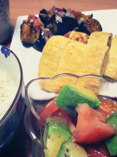 簡単★アボカドとトマトの酢味噌サラダ-レシピのメイン写真