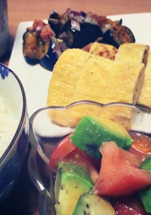 簡単★アボカドとトマトの酢味噌サラダ-レシピのメイン写真