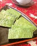 お手軽♡レンジで♫大麦若葉のミルクケーキ
