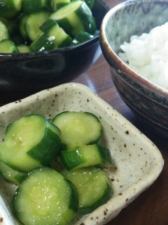 ビニール袋で!パクパク胡瓜のお漬けもん♪-レシピのメイン写真