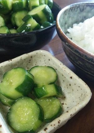 ビニール袋で!パクパク胡瓜のお漬けもん♪-レシピのメイン写真
