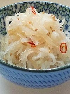 ダイコンのらっきょう甘酢あえ-レシピのメイン写真