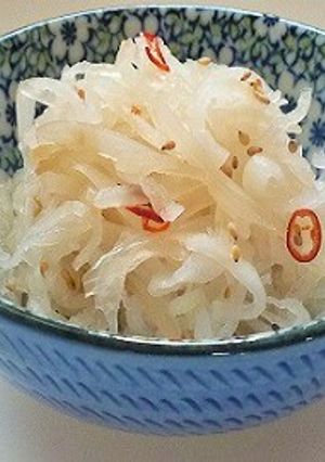 ダイコンのらっきょう甘酢あえ-レシピのメイン写真