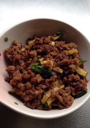 簡単★美味しい！ズッキーニ入り肉みそ-レシピのメイン写真