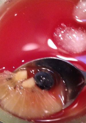 スイカのジュースを使ってルビーポンチ-レシピのメイン写真