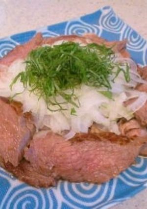ズボラ流♥塩麹ダレの牛たたき-レシピのメイン写真