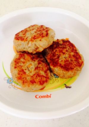 野菜たっぷり離乳食ハンバーグ♡卵不使用!-レシピのメイン写真