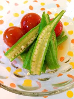 オクラとトマトの揚げ浸し-レシピのメイン写真