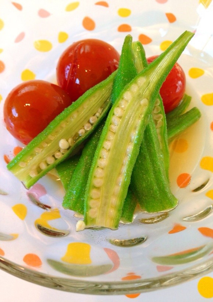 オクラとトマトの揚げ浸し-レシピのメイン写真