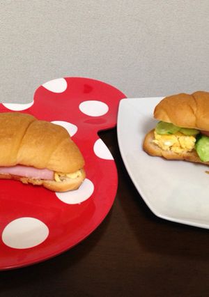 親子クッキング★クロワッサンサンド-レシピのメイン写真