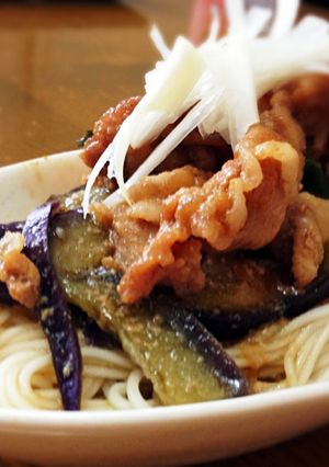 豚肉×なす×そうめん-レシピのメイン写真