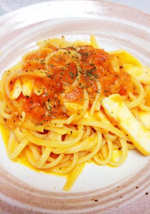 イカとトマトのリングイネ-レシピのメイン写真