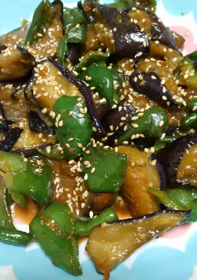 母の味 茄子とピーマンの甘味噌炒め-レシピのメイン写真