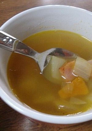 カボチャ＆焼豚スープ-レシピのメイン写真