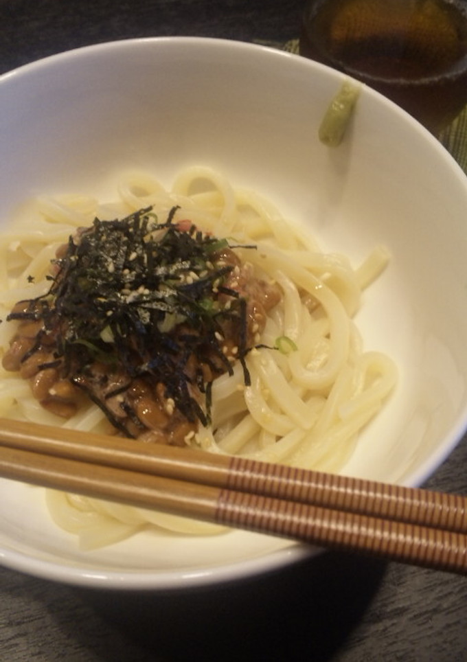 超簡単！納豆と梅のさっぱりうどん♪-レシピのメイン写真