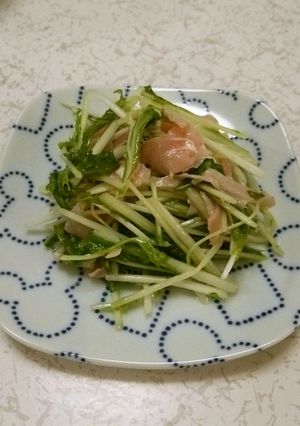 水菜と生ハムのサラダ-レシピのメイン写真