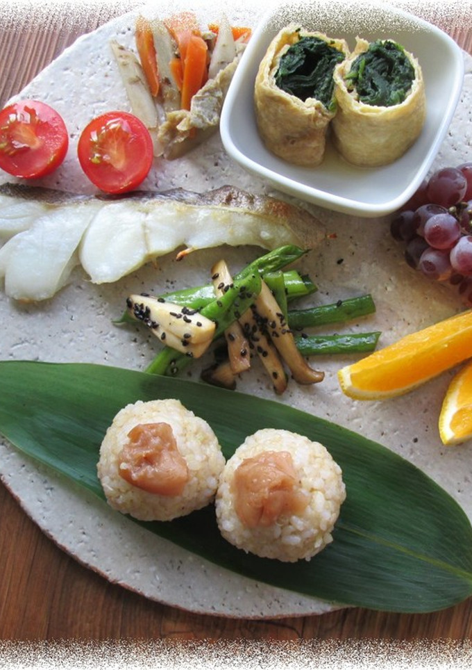 和食の朝ごはん　信田巻き-レシピのメイン写真