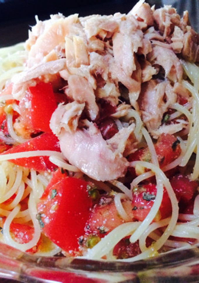 冷たいパスタ トマトとツナのやつ-レシピのメイン写真