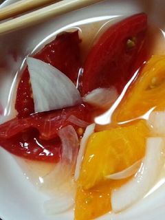 簡単★トマトと玉ねぎのマリネ-レシピのメイン写真