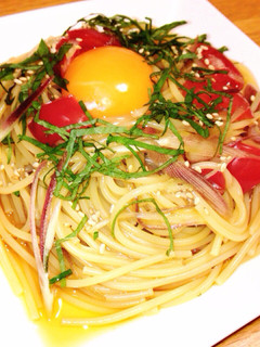 簡単☆みょうがの冷製パスタ♡-レシピのメイン写真