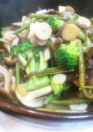山菜ミックスときのこブロッコリーの和え物-レシピのメイン写真