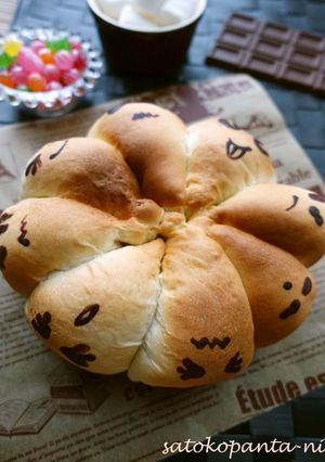 簡単☆ちぎりぱん☆おばけちぎりパン☆-レシピのメイン写真